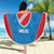 Personalized Italy Molise Beach Blanket Inspiration Flags Style