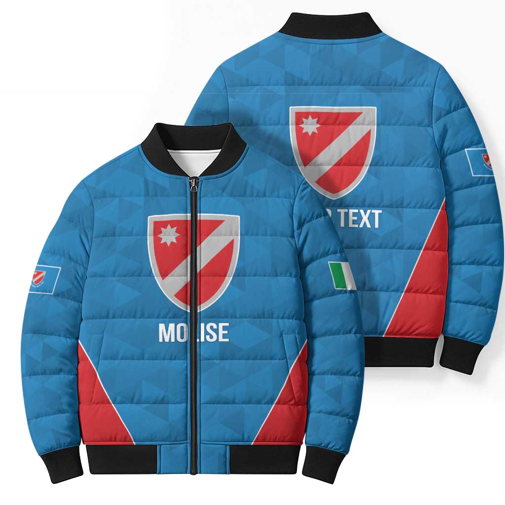 Personalized Italy Molise Bomber Puffer Jacket Inspiration Flags Style - Wonder Print Shop