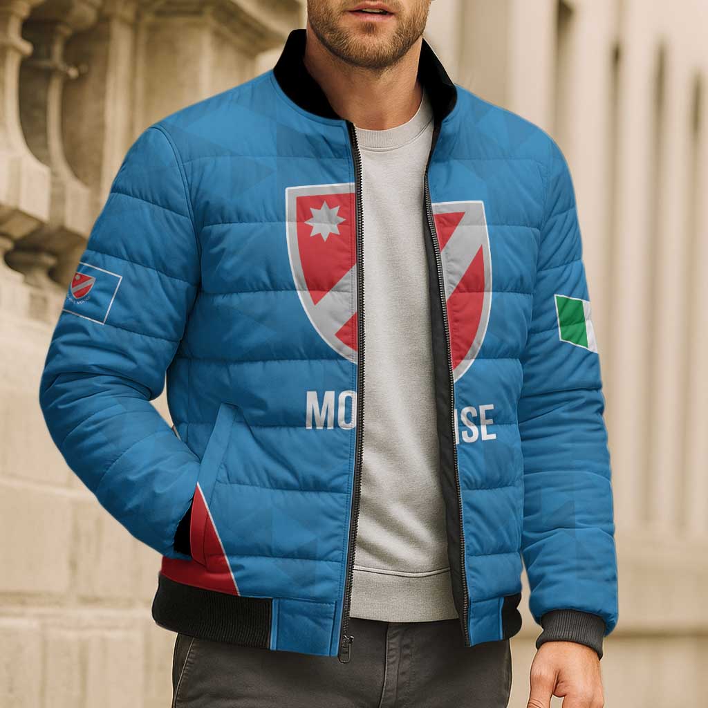 Personalized Italy Molise Bomber Puffer Jacket Inspiration Flags Style - Wonder Print Shop