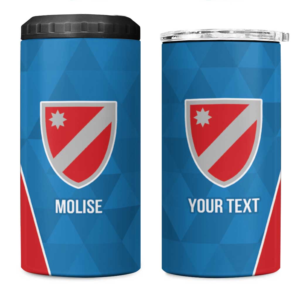 Personalized Italy Molise 4 in 1 Can Cooler Tumbler Inspiration Flags Style