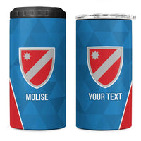Personalized Italy Molise 4 in 1 Can Cooler Tumbler Inspiration Flags Style