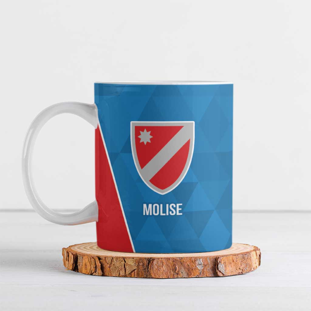 Personalized Italy Molise Ceramic Mug Inspiration Flags Style - Wonder Print Shop