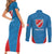 Personalized Italy Molise Couples Matching Short Sleeve Bodycon Dress and Long Sleeve Button Shirt Inspiration Flags Style