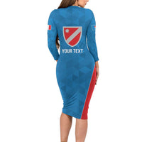 Personalized Italy Molise Family Matching Long Sleeve Bodycon Dress and Hawaiian Shirt Inspiration Flags Style