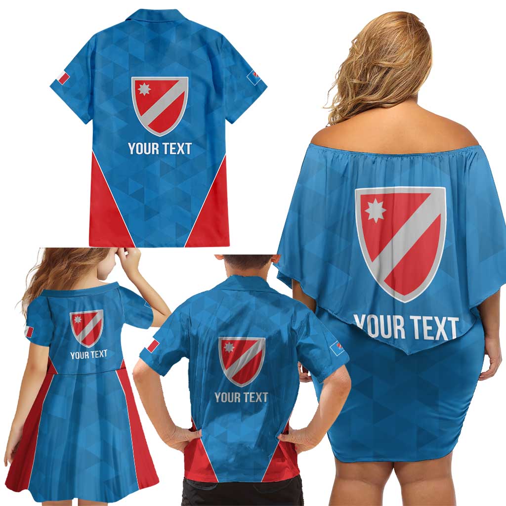 Personalized Italy Molise Family Matching Off Shoulder Short Dress and Hawaiian Shirt Inspiration Flags Style