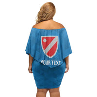 Personalized Italy Molise Family Matching Off Shoulder Short Dress and Hawaiian Shirt Inspiration Flags Style