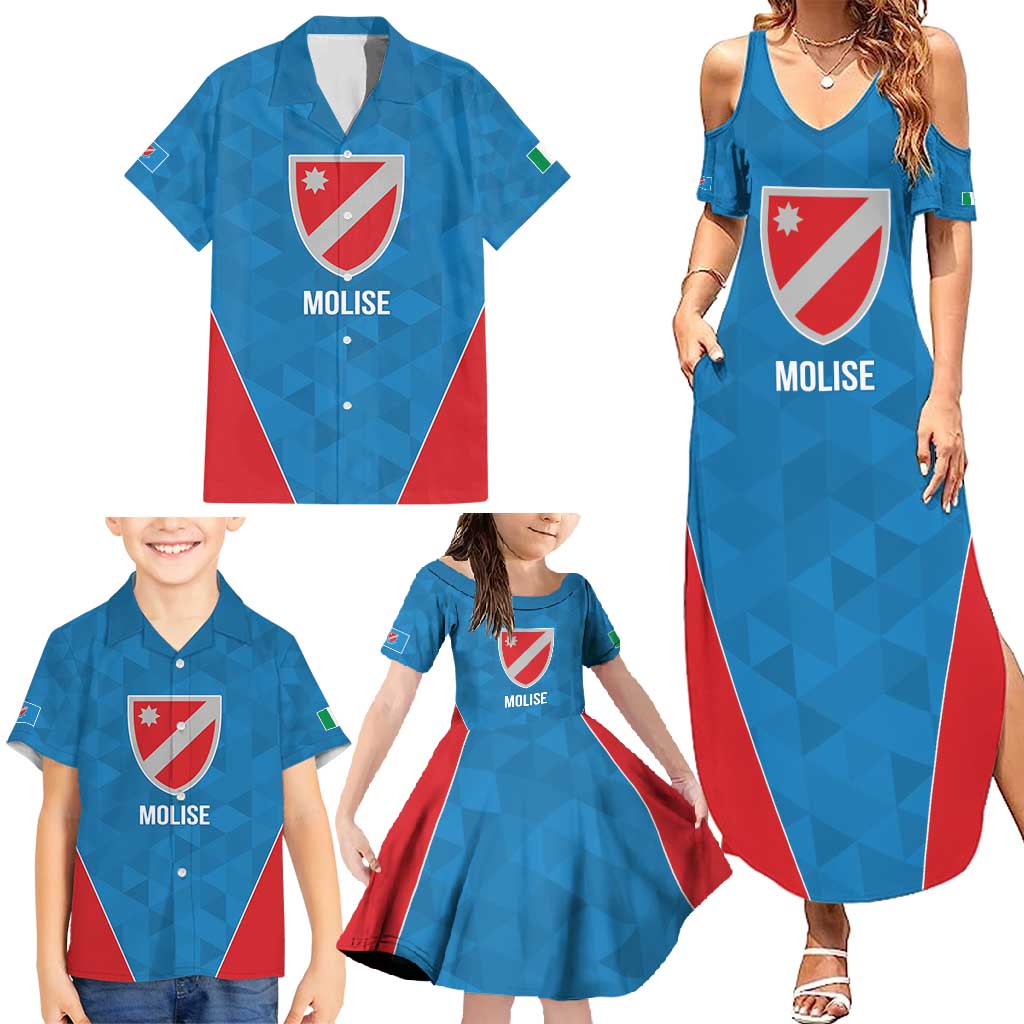Personalized Italy Molise Family Matching Summer Maxi Dress and Hawaiian Shirt Inspiration Flags Style