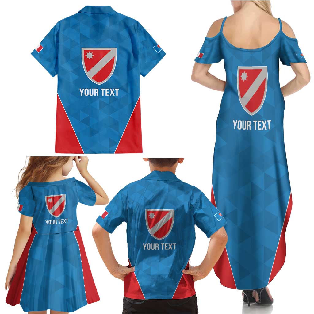 Personalized Italy Molise Family Matching Summer Maxi Dress and Hawaiian Shirt Inspiration Flags Style
