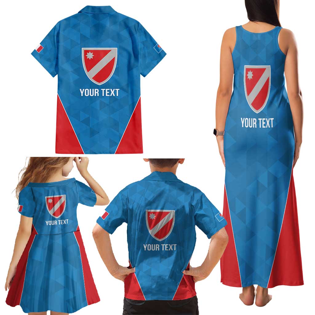 Personalized Italy Molise Family Matching Tank Maxi Dress and Hawaiian Shirt Inspiration Flags Style