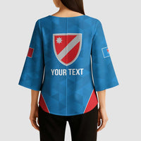 Personalized Italy Molise Kimono Sleeve Blouse Inspiration Flags Style - Wonder Print Shop