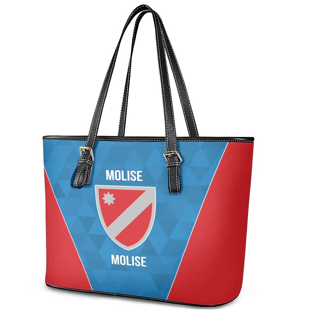 Personalized Italy Molise Leather Tote Bag Inspiration Flags Style