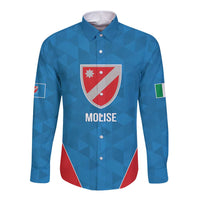 Personalized Italy Molise Long Sleeve Button Shirt Inspiration Flags Style
