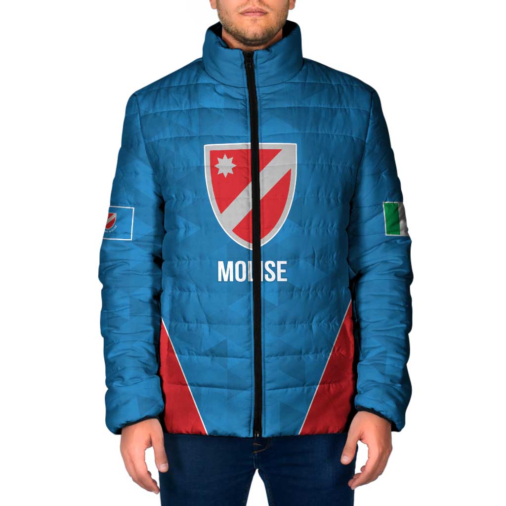 Personalized Italy Molise Padded Jacket Inspiration Flags Style - Wonder Print Shop