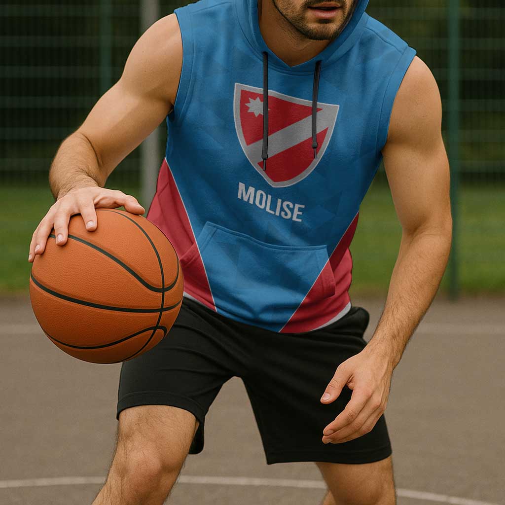 Personalized Italy Molise Sleeveless Hoodie Inspiration Flags Style - Wonder Print Shop