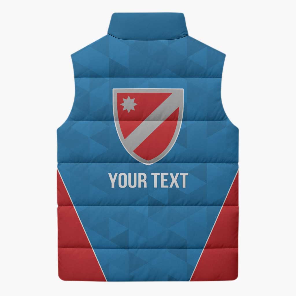 Personalized Italy Molise Sleeveless Puffer Jacket Inspiration Flags Style - Wonder Print Shop
