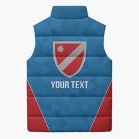 Personalized Italy Molise Sleeveless Puffer Jacket Inspiration Flags Style - Wonder Print Shop