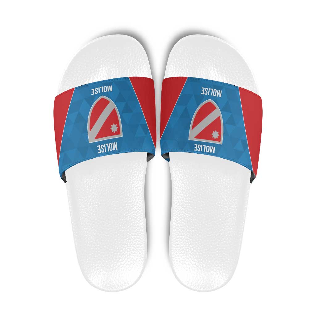 Personalized Italy Molise Slide Sandals Inspiration Flags Style - Wonder Print Shop