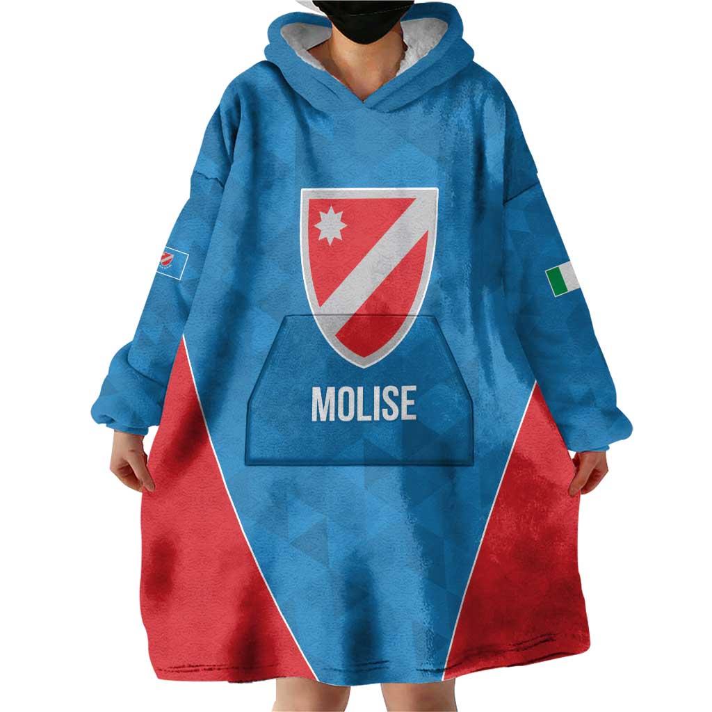 Personalized Italy Molise Wearable Blanket Hoodie Inspiration Flags Style
