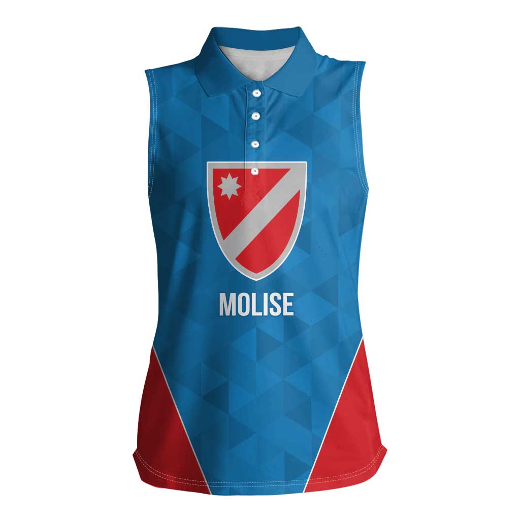 Personalized Italy Molise Women Sleeveless Polo Shirt Inspiration Flags Style
