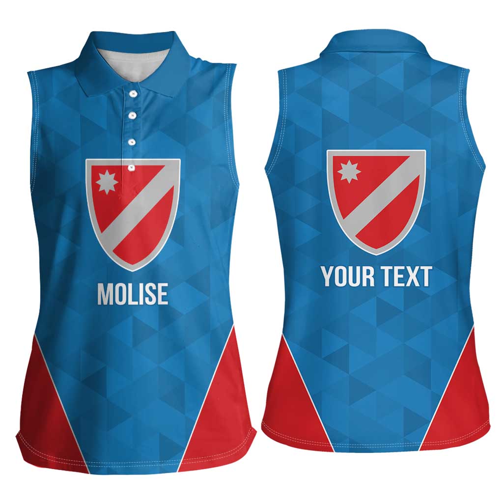 Personalized Italy Molise Women Sleeveless Polo Shirt Inspiration Flags Style