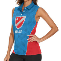Personalized Italy Molise Women Sleeveless Polo Shirt Inspiration Flags Style
