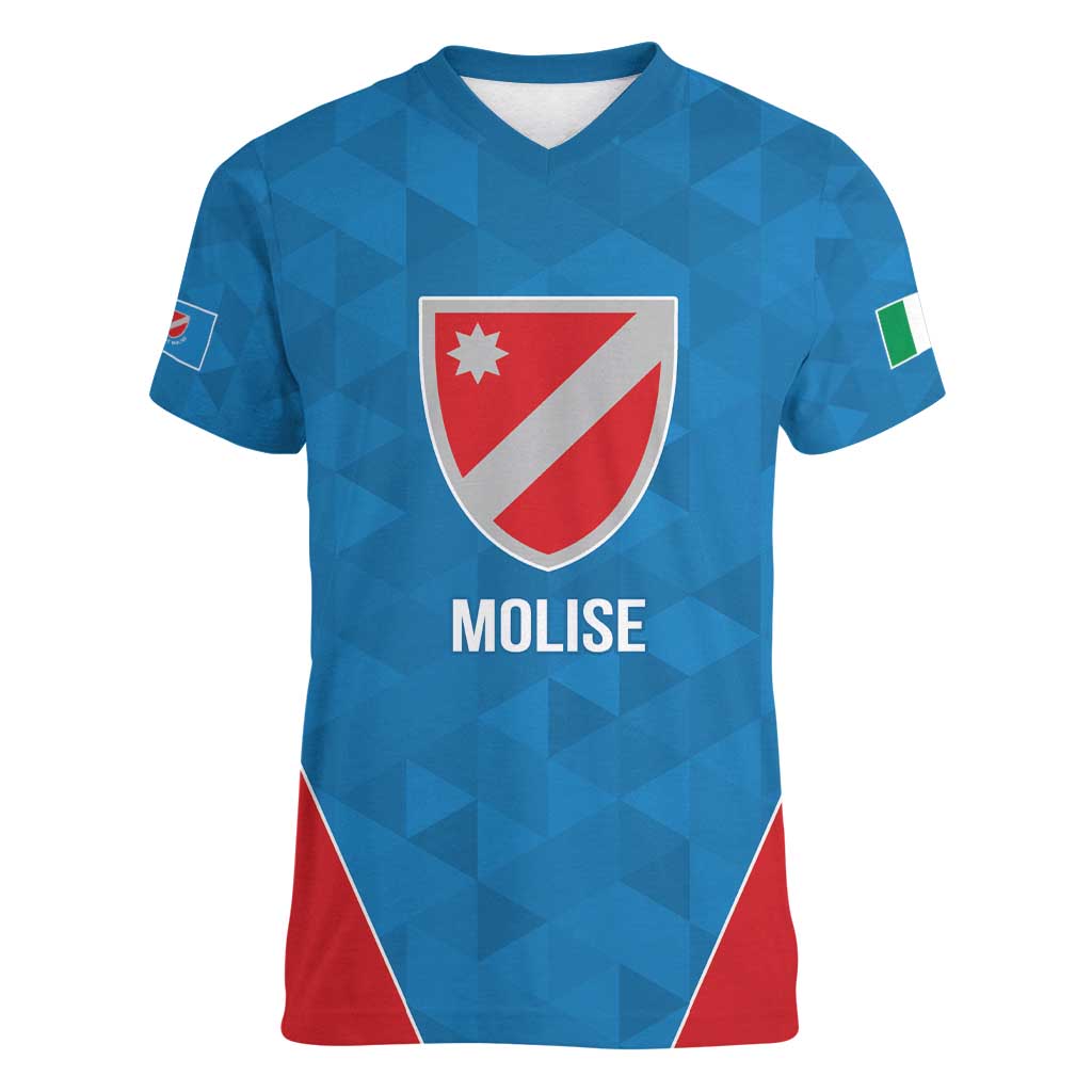 Personalized Italy Molise Women V-Neck T-Shirt Inspiration Flags Style