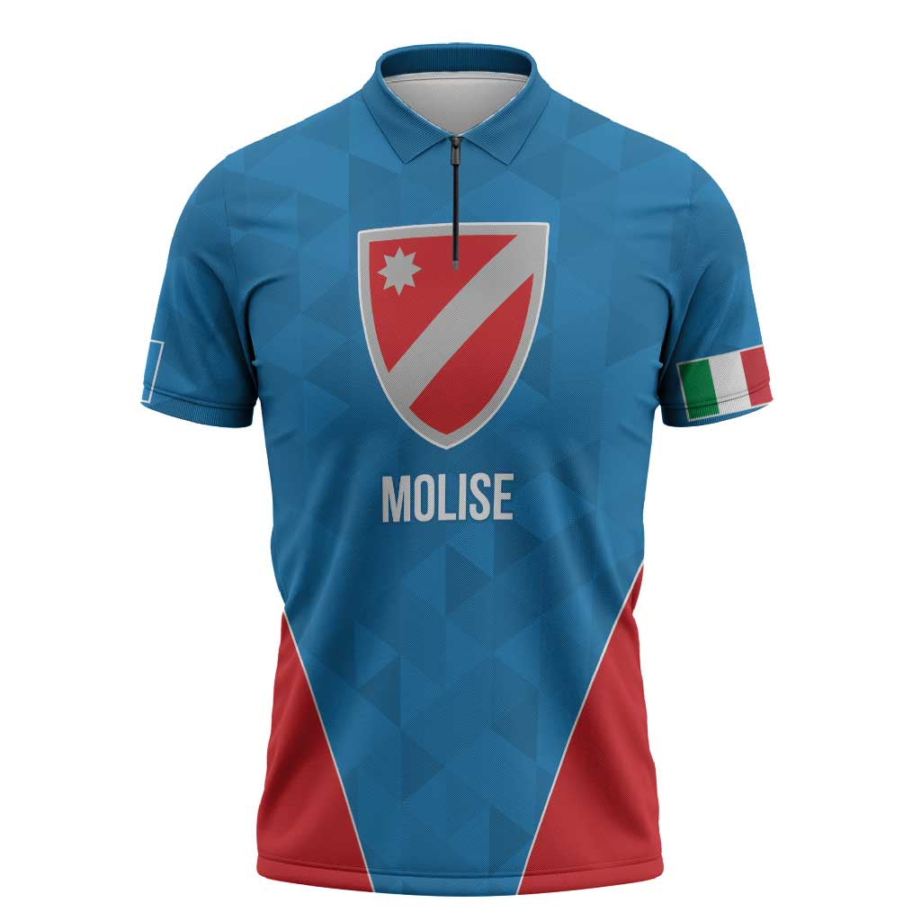 Personalized Italy Molise Zipper Polo Shirt Inspiration Flags Style - Wonder Print Shop