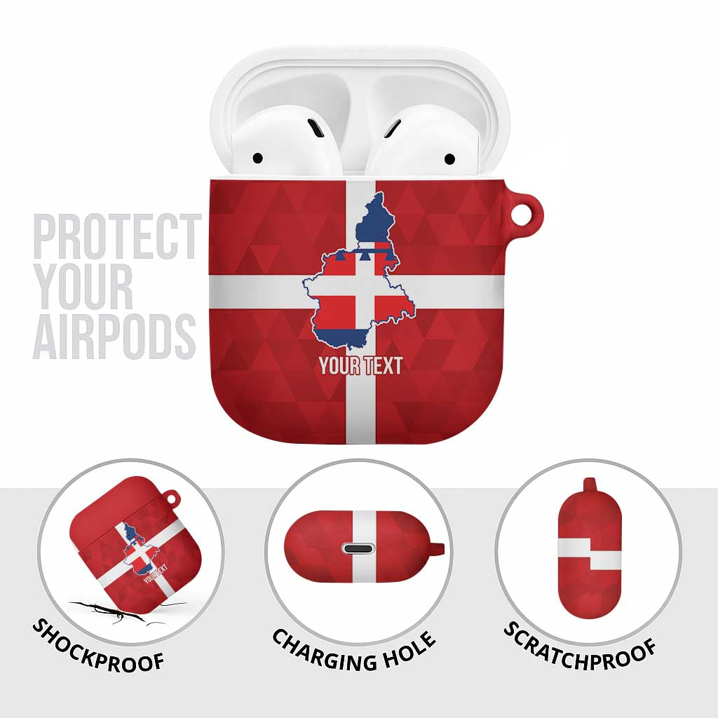 Personalized Italy Piedmont AirPods Case Inspiration Flags Style - Wonder Print Shop