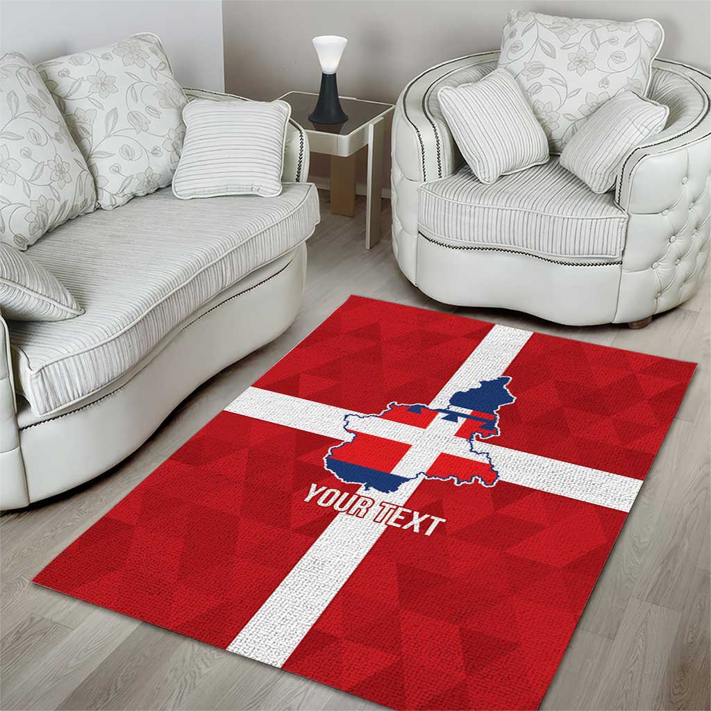Personalized Italy Piedmont Area Rug Inspiration Flags Style