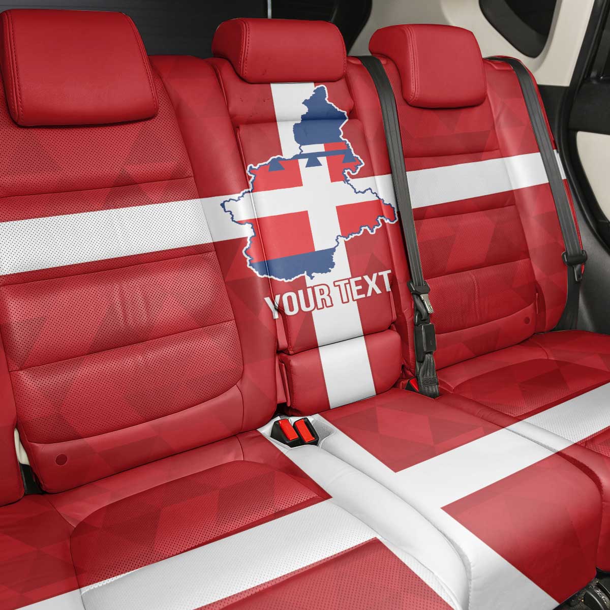 Personalized Italy Piedmont Back Car Seat Cover Inspiration Flags Style