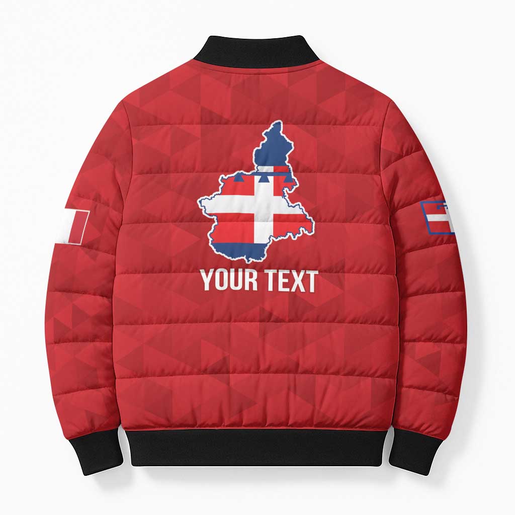 Personalized Italy Piedmont Bomber Puffer Jacket Inspiration Flags Style - Wonder Print Shop