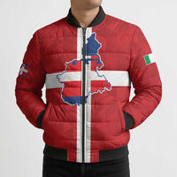 Personalized Italy Piedmont Bomber Puffer Jacket Inspiration Flags Style - Wonder Print Shop