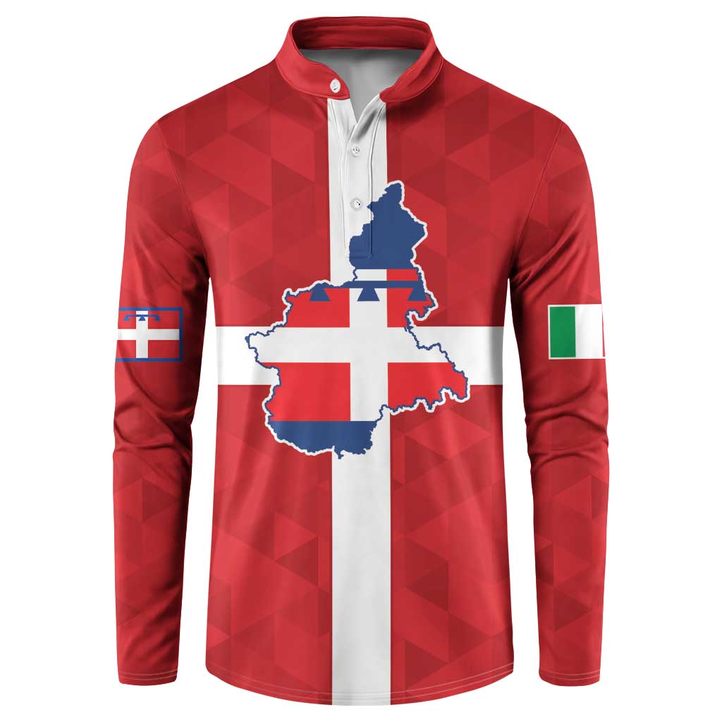 Personalized Italy Piedmont Button Sweatshirt Inspiration Flags Style