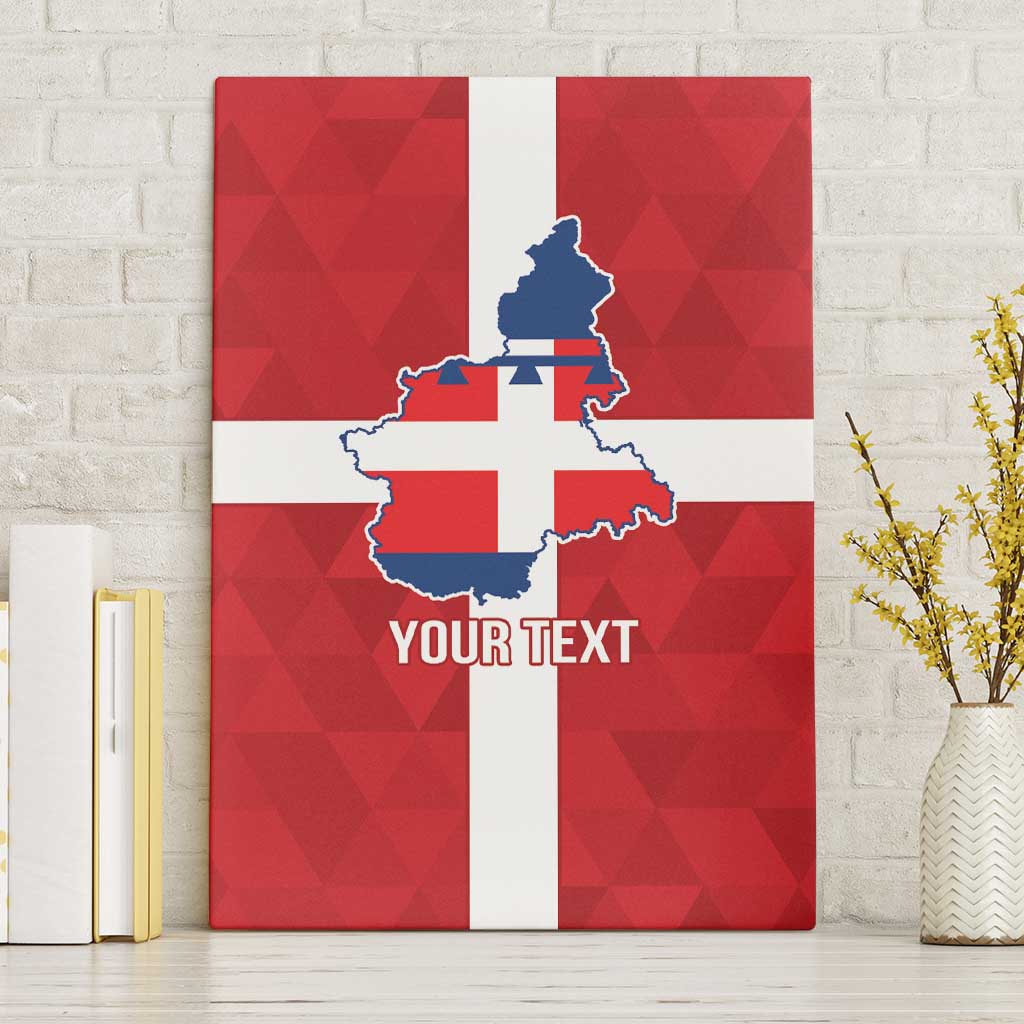 Personalized Italy Piedmont Canvas Wall Art Inspiration Flags Style