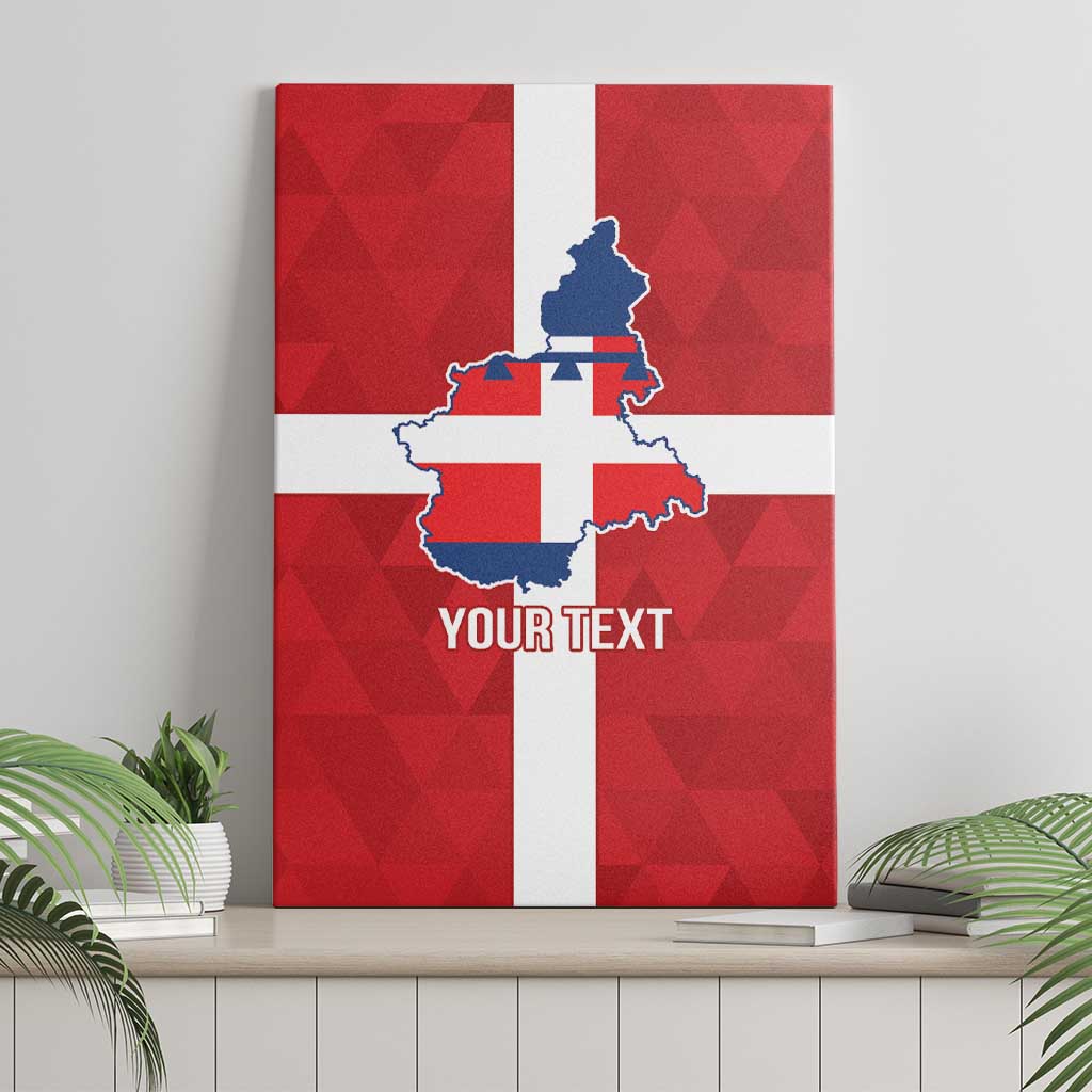 Personalized Italy Piedmont Canvas Wall Art Inspiration Flags Style