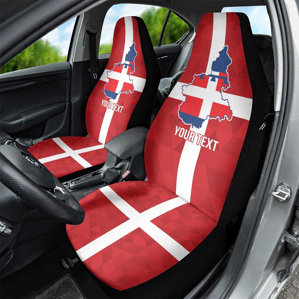 Personalized Italy Piedmont Car Seat Cover Inspiration Flags Style