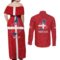 Personalized Italy Piedmont Couples Matching Off Shoulder Maxi Dress and Long Sleeve Button Shirt Inspiration Flags Style