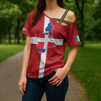 Personalized Italy Piedmont Cross Shoulder Shirt Inspiration Flags Style - Wonder Print Shop