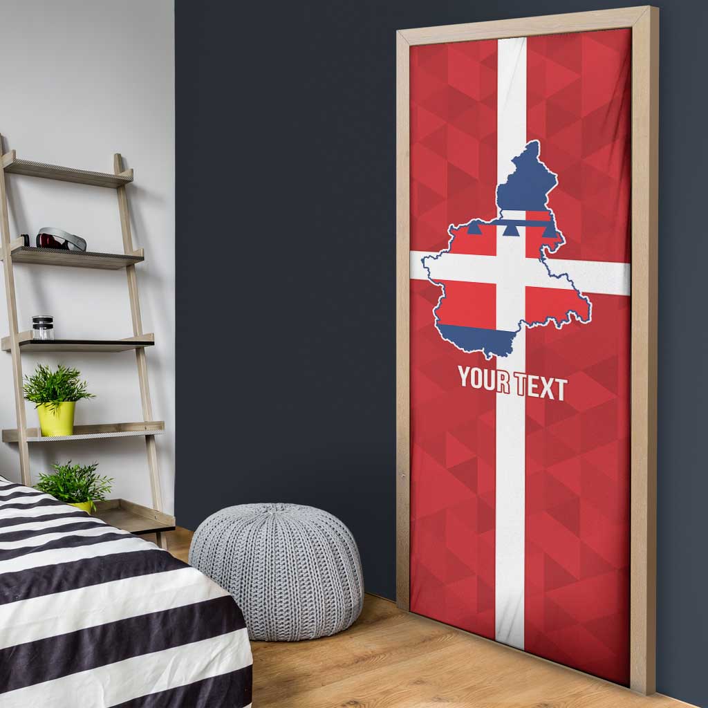 Personalized Italy Piedmont Door Cover Inspiration Flags Style - Wonder Print Shop