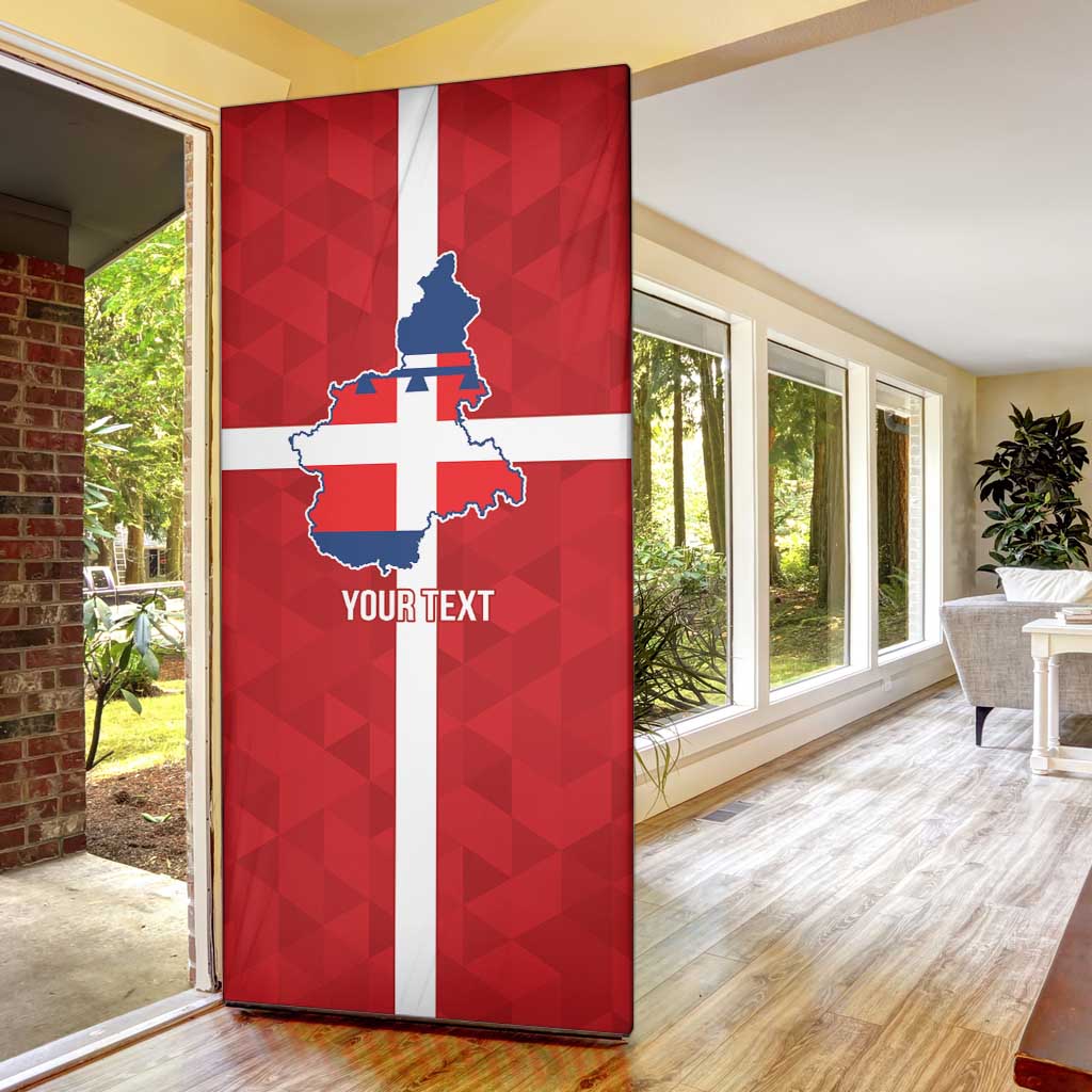 Personalized Italy Piedmont Door Cover Inspiration Flags Style - Wonder Print Shop