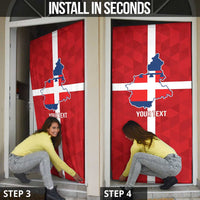 Personalized Italy Piedmont Door Cover Inspiration Flags Style - Wonder Print Shop