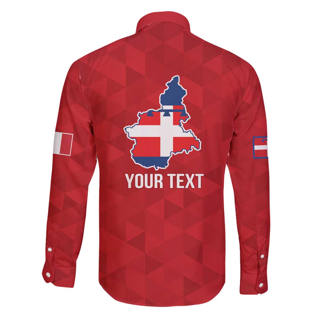 Personalized Italy Piedmont Family Matching Long Sleeve Bodycon Dress and Hawaiian Shirt Inspiration Flags Style