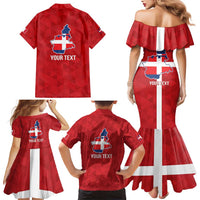 Personalized Italy Piedmont Family Matching Mermaid Dress and Hawaiian Shirt Inspiration Flags Style