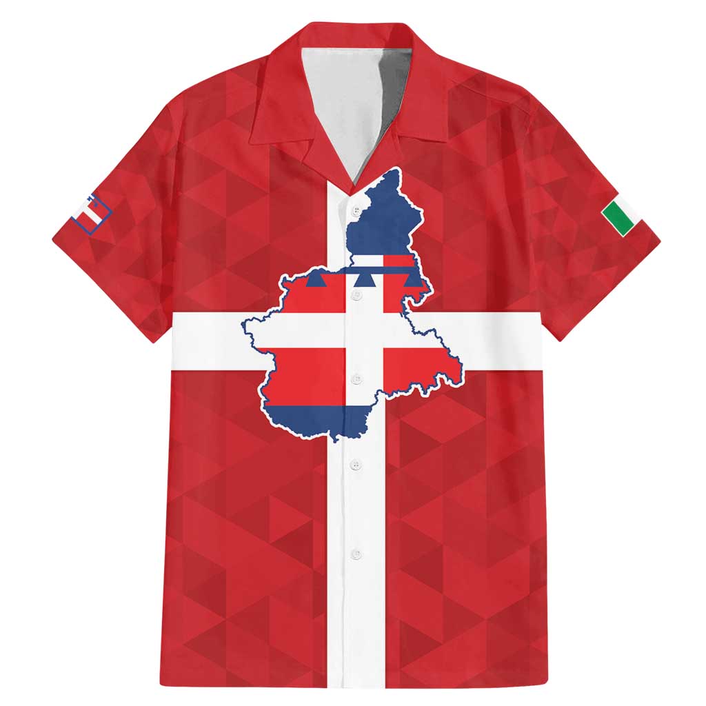 Personalized Italy Piedmont Family Matching Mermaid Dress and Hawaiian Shirt Inspiration Flags Style