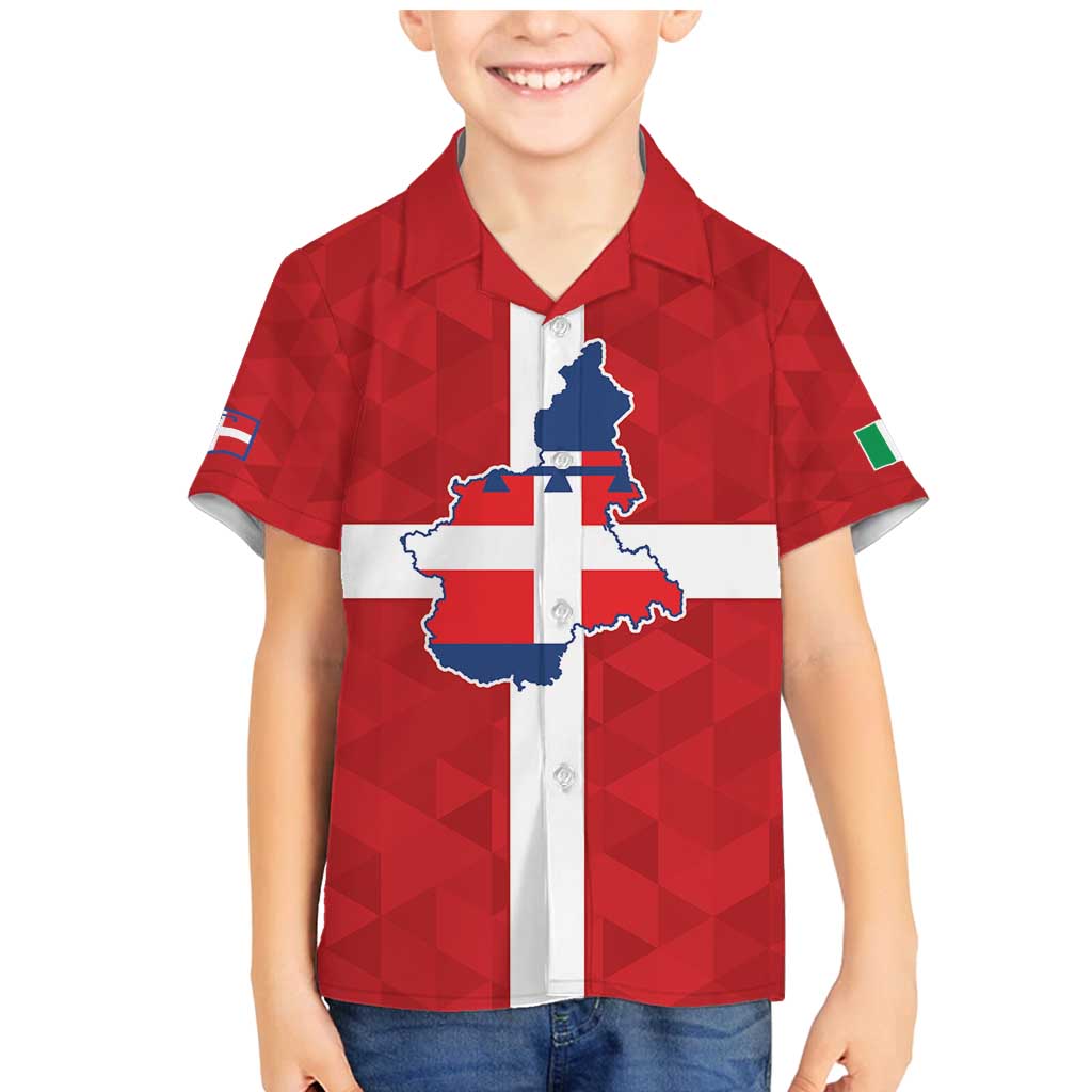 Personalized Italy Piedmont Family Matching Mermaid Dress and Hawaiian Shirt Inspiration Flags Style