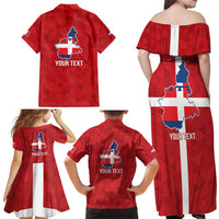 Personalized Italy Piedmont Family Matching Off Shoulder Maxi Dress and Hawaiian Shirt Inspiration Flags Style