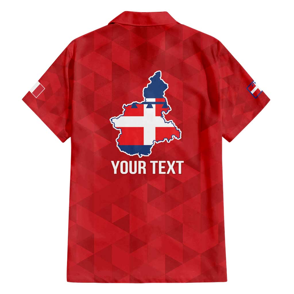 Personalized Italy Piedmont Family Matching Off Shoulder Maxi Dress and Hawaiian Shirt Inspiration Flags Style