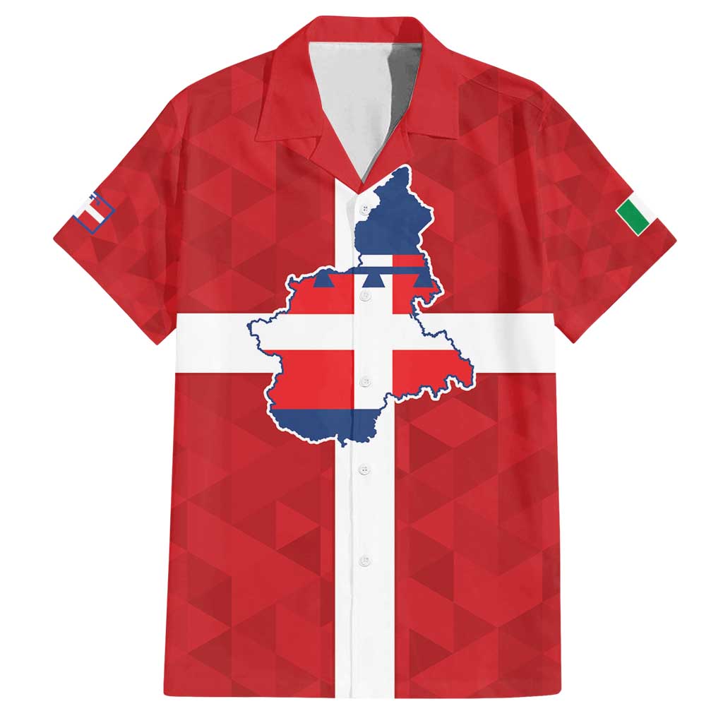 Personalized Italy Piedmont Family Matching Puletasi and Hawaiian Shirt Inspiration Flags Style
