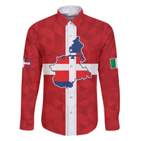 Personalized Italy Piedmont Family Matching Short Sleeve Bodycon Dress and Hawaiian Shirt Inspiration Flags Style