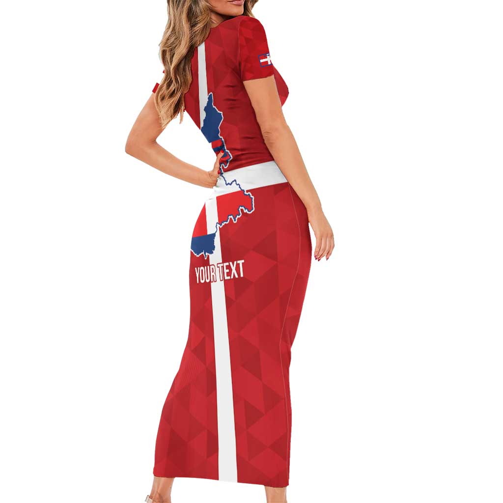 Personalized Italy Piedmont Family Matching Short Sleeve Bodycon Dress and Hawaiian Shirt Inspiration Flags Style